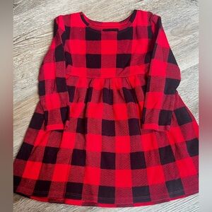 Red and Black Plaid Dress